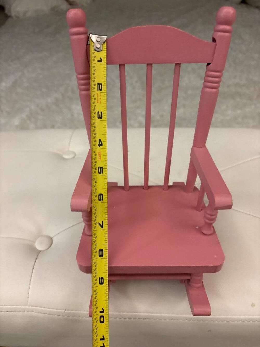 Vintage Bumpkins Fabrizio George Good Pink Wood Rocking Chair Wind Up Music Box - Picture 15 of 16